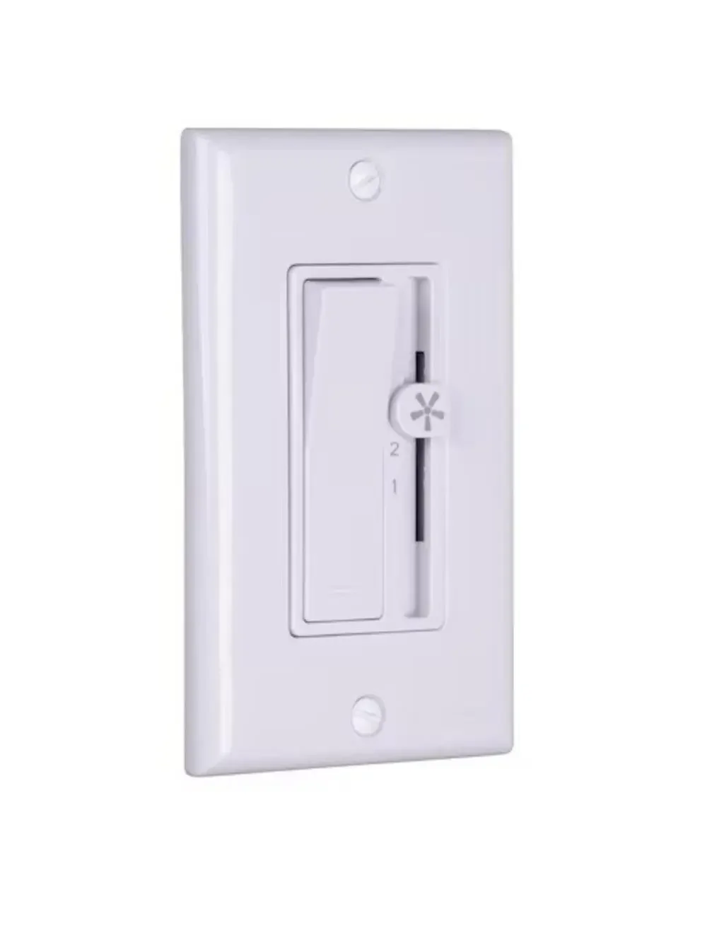 Open BoxHarbor Breeze 1 Amp 3-speed Toggle Fan Control w/ Wall Plate White